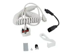 Ergotron Coiled Extension Cord Accessory Kit Str&#248;mkabelsett - 2.4 m - rullet sammen - gr&#229;