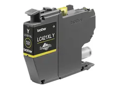 Brother LC421XLY - H&#248;y ytelse - gul - original blekkpatron - for Brother DCP-J1140DW, DCP-J1800DW, MFC-J1010DW, MFC-J1012DW