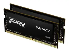 Kingston FURY Impact - DDR4 - sett - 64 GB: 2 x 32 GB SO DIMM 260-pin - 3200 MHz / PC4-25600 - ikke-bufret