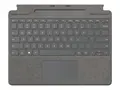 Microsoft Surface Pro Signature Keyboard Tastatur - med styreplate, akselerometer, lagrings- og ladebakke for Surface Slim Pen 2 - QWERTY - Nordisk (dansk/finsk/norsk/svensk) - platina - kommersiell - for Surface Pro 8, Pro X