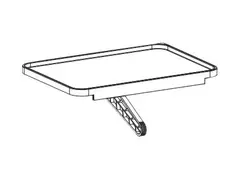 Neomounts AWL28-210BL1 - Hylle for LCD-skjerm - p&#229; flatpanel