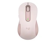 Logitech Signature M650 L - Mus stor st&#248;rrelse - optisk - 5 knapper - tr&#229;dl&#248;s - 2.4 GHz, Bluetooth - Logitech Logi Bolt USB-mottaker - rosa