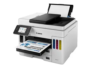 Canon MAXIFY GX7050 - Multifunksjonsskriver farge - ink-jet - p&#229;fyllbar - Legal (216 x 356 mm)/A4 (210 x 297 mm) (original) - A4/Legal (medie) - opp til 24 ipm (trykking) - 600 ark - 33.6 kbps - USB 2.0, LAN, Wi-Fi(n), USB-vert