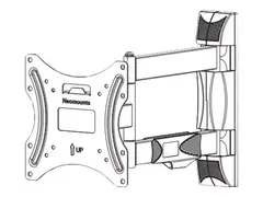 Neomounts WL40-550BL12 - Monteringssett (VESA-plate, veggplate, dekorativt deksel, brakettadapter, kabeldekke) for LCD-skjerm