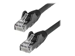 StarTech.com 10m LSZH CAT6 Ethernet Cable, 10 Gigabit Snagless RJ45 100W PoE Network Patch Cord with Strain Relief, CAT 6 10GbE UTP, Black, Individually Tested/ETL, Low Smoke Zero Halogen Category 6 - 24AWG - Koblingskabel - RJ-45 (hann) til RJ-45 (hann) - 10 m - 6 mm - UTP - CAT 6 - uten hindringer - svart