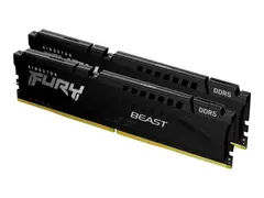 Kingston FURY Beast - DDR5 - sett - 16 GB: 2 x 8 GB DIMM 288-pin - 5600 MHz / PC5-44800 - CL40 - 1.25 V - ikke-bufret - on-die ECC