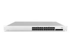Cisco Meraki Cloud Managed MS210-24 - Switch Styrt - 24 x 10/100/1000 + 4 x Gigabit SFP (opplink) - stasjon&#230;r, rackmonterbar