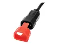 Eaton Tripp Lite Series PDU Plug Lock Connector C14 Power Cord to C13 Outlet Red 100pk Kabelfjerningsl&#229;s - r&#248;d