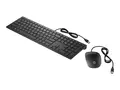 HP Pavilion 400 - Tastatur- og mussett - USB Pan Nordic - kullsort - for Pavilion 24, 27, 590, 595, TP01