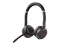 Jabra Evolve 75 SE UC Stereo - Hodesett - on-ear Bluetooth - tr&#229;dl&#248;s - aktiv st&#248;ydemping - USB - Zoom Certified - for LINK 380a MS