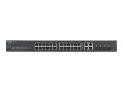 Zyxel GS1920-24v2 - Switch - smart - 24 x 10/100/1000 + 4 x kombo-Gigabit SFP rackmonterbar