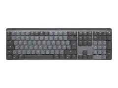 Logitech Master Series MX Mechanical - Tastatur bakbelysning - tr&#229;dl&#248;s - Bluetooth LE - QWERTY - US International - tastsvitsj: Linear - grafitt