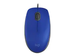 Logitech M110 Silent - Mus - h&#248;yre- og venstreh&#229;ndet optisk - 3 knapper - kablet - USB-A - mellomgr&#229;