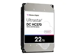 WD Ultrastar DC HC570 - Harddisk - kryptert 22 TB - intern - 3.5&quot; - SATA 6Gb/s - 7200 rpm - buffer: 512 MB - Self-Encrypting Drive (SED)