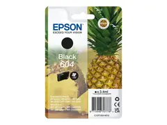 Epson 604 - 3.4 ml - svart - original bl&#230;re med RF/lyd-alarm - blekkpatron - for Expression Home XP-2200, 2205, 3200, 3205, 4200, 4205; WorkForce WF-2910, 2930, 2935, 2950