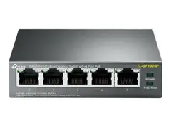 TP-Link TL-SF1005P - Switch - ikke-styrt 5 x 10/100 (4 PoE) - stasjon&#230;r - PoE (58 W)