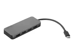 Lenovo USB-C to 4 Port USB-A Hub Hub - 4 x SuperSpeed USB 3.0 + 1 x USB-C - stasjon&#230;r