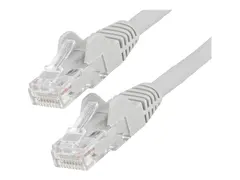 StarTech.com 50cm LSZH CAT6 Ethernet Cable, 10 Gigabit Snagless RJ45 100W PoE Network Patch Cord with Strain Relief, CAT 6 10GbE UTP, Grey, Individually Tested/ETL, Low Smoke Zero Halogen Category 6 - 24AWG (N6LPATCH50CMGR) - Koblingskabel - RJ-45 (hann) til RJ-45 (hann) - 50 cm - 6 mm - UTP - CAT 6 - uten hindringer - gr&#229;