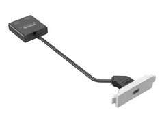VISION TechConnect 3 - Modulmulighetsplatesett med fj&#230;rklemmer og kabler USB-type C - hvit