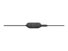 Logitech Zone Wired Earbuds - Hodesett - i &#248;ret kablet - 3,5 mm jakk - lydisolerende - grafitt - Certified for Microsoft Teams