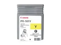 Canon PFI-101 Y - 130 ml - gul original - blekkbeholder - for imagePROGRAF iPF5000, iPF5100, iPF6000S, iPF6100, iPF6200