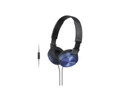 Sony MDR-ZX310APL - Hodetelefoner med mikrofon full st&#248;rrelse - kablet - 3,5 mm jakk - bl&#229;