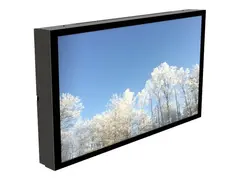 HI-ND Outdoor Wall Casing 55&quot; - Monteringssett (hylster) landskap/portrett - for digitalsignerings-LCD-panel - l&#229;sbar - metall - svart, RAL 9005 - skjermst&#248;rrelse: 55&quot; - veggmonterbar - for LG 55XE4F