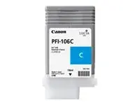 Canon PFI-106 C - 130 ml - cyan original - blekkbeholder - for imagePROGRAF iPF6300, IPF6300S, iPF6350, iPF6400, iPF6400SE, IPF6450