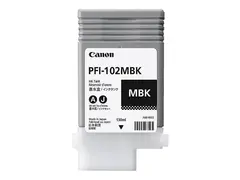 Canon PFI-102 MBK - 130 ml - matt svart - original blekkbeholder - for imagePROGRAF iPF510, iPF610, iPF650, iPF655, iPF750, iPF755, iPF760, iPF765, LP17, LP24