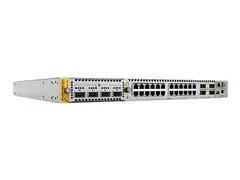 Allied Telesis AT X950-28XTQM - Switch L3 - Styrt - 24 x 1/2.5/5/10GBase-T + 4 x 40/100 Gigabit QSFP+ / QSFP28 - rackmonterbar - med 1-&#229;rs Net Cover-st&#248;tte