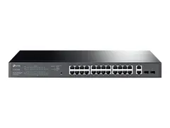 TP-Link TL-SG1428PE - Switch - smart - 24 x 10/100/1000 (PoE+) + 2 x 10/100/1000 rackmonterbar - PoE+ (250 W) - AC 100 - 240 V