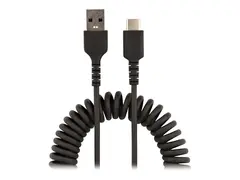 STARTECH.COM 20in 50cm USB A to C Charging Cable Coiled Heavy Duty USB 2.