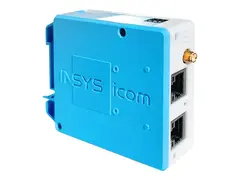 INSYS icom MIRO-L200 - Ruter - WWAN digital inngang/utgang WAN-porter: 2 - 3G, 4G, 2G - DIN-skinnemonterbar