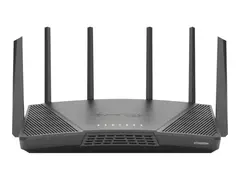 Synology RT6600AX - Tr&#229;dl&#248;s ruter 4-portssvitsj 1GbE, 2.5GbE - WAN-porter: 2 - Wi-Fi 6 - Trippelb&#229;nd