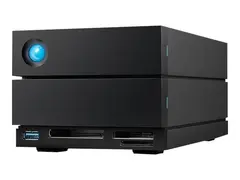 LaCie 2big Dock STLG16000400 - Harddiskarray 16 TB - 2 br&#248;nner (SATA-600) - HDD 8 TB x 2 - Thunderbolt 3, USB 3.2 Gen 2 (ekstern) - med 5-&#229;rs Rescue Data Recovery Service Plan