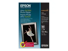 Epson Ultra Glossy Photo Paper Blank - 130 x 180 mm 50 ark fotopapir - for EcoTank ET-1810, 2810, 2811, 2814, 2815, 2820, 2825, 2826, 2850, 2851, 2856, 4800, 4850