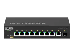 NETGEAR AV Line M4250-9G1F-PoE+ - Switch L3 - Styrt - 8 x 10/100/1000 (8 PoE+) + 1 x 10/100/1000 + 1 x Gigabit SFP - side til side-luftflyt - rackmonterbar - PoE+ (110 W)