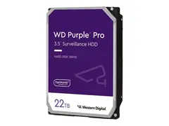 WD Purple Pro WD221PURP - Harddisk 22 TB - overv&#229;king, smartvideo - intern - 3.5&quot; - SATA 6Gb/s - 7200 rpm - buffer: 512 MB