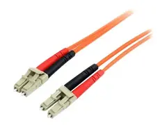 StarTech.com 2m Fiber Optic Cable - Multimode Duplex 62.5/125 LSZH - LC/LC - OM1 - LC to LC Fiber Patch Cable (FIBLCLC2) - Koblingskabel - LC multimodus (hann) til LC multimodus (hann) - 2 m - fiberoptisk - dupleks - 62,5 / 125 mikroner - oransje