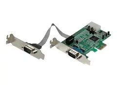 StarTech.com 2 Port Low Profile Native RS232 PCI Express Serial Card with 16550 UART PCIe RS232 - PCI-E Serial Card (PEX2S553LP) - Seriell adapter - PCIe lav profil - RS-232 x 2