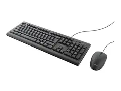 Trust TKM-250 - Tastatur- og mussett USB - Nordisk - svart