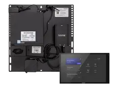 Crestron Flex UC-C100-T-WM - Videokonferansesett (ber&#248;ringsskjermkonsoll, mini-PC, HDMI til USB 3.0 omformer) svart, glattsvart