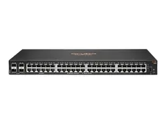 HPE Aruba 6000 48G 4SFP Switch - Switch - L3 Styrt - 48 x 10/100/1000 + 4 x Gigabit SFP - side til side-luftflyt - rackmonterbar - AC 100 - 127 V / 200 - 240 V