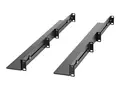 StarTech.com 1U 19 inch Server Rack Rails, 24-36 inch Adjustable Depth, Universal 4 Post Rack Mount Rails, Network Equipment/Server/UPS Mounting Rail Kit, HPE ProLiant, Dell PowerEdge 4 Post Rack Rails (UNIRAILS1UB) - Tannstangsett - rackmonterbar - svart - 1U - 19&quot; - for P/N: RK1536BKF, RK1836BKF