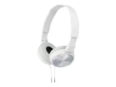 Sony MDR-ZX310AP - ZX Series - hodetelefoner med mikrofon full st&#248;rrelse - kablet - 3,5 mm jakk - hvit