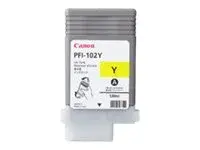 Canon PFI-102 Y - 130 ml - gul - original blekkbeholder - for imagePROGRAF iPF510, iPF610, iPF650, iPF655, iPF720, iPF750, iPF755, iPF760, iPF765