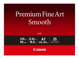 Canon Premium Fine Art FA-SM2 - Glatt - 16,5 mille A2 (420 x 594 mm) - 310 g/m&#178; - 82 pund - 25 ark fotopapir - for imagePROGRAF PRO-1000