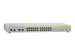 Allied Telesis AT 8624T/2M-V2 - Switch L3 - Styrt - 24 x 10/100 + 2 x kombo-Gigabit SFP - stasjon&#230;r