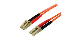 StarTech.com 15m Fiber Optic Cable - Multimode Duplex 50/125 LSZH - LC/LC - OM2 - LC to LC Fiber Patch Cable - Nettverkskabel - LC multimodus (hann) til LC multimodus (hann) - 15 m - fiberoptisk - dupleks - 50 / 125 mikroner - oransje