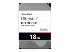 WD Ultrastar DC HC550 - Harddisk 18 TB - intern - 3.5&quot; i 3,5 tommer leder - SAS 12Gb/s - 7200 rpm - buffer: 512 MB